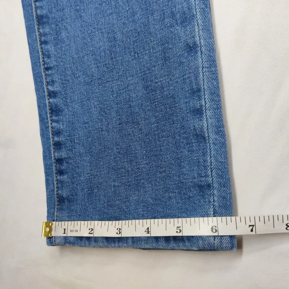 Anthropologie Pilcro Slim Boyfriend Mid Rise Jeans Size 29 Vintage Stretch Denim